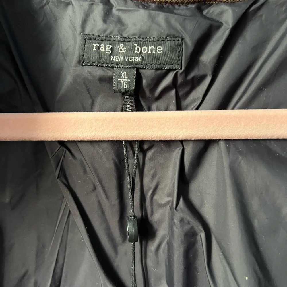 New RAG & BONE Cal Plaid Puffer Jacket Size XL - Picture 7 of 9